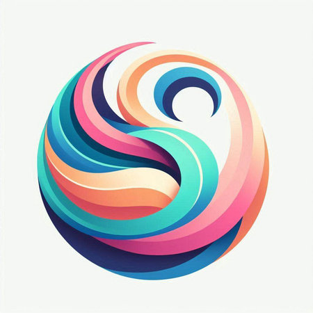 abstract colorful swirl background, vector illustration eps10 graphic designのイラスト素材
