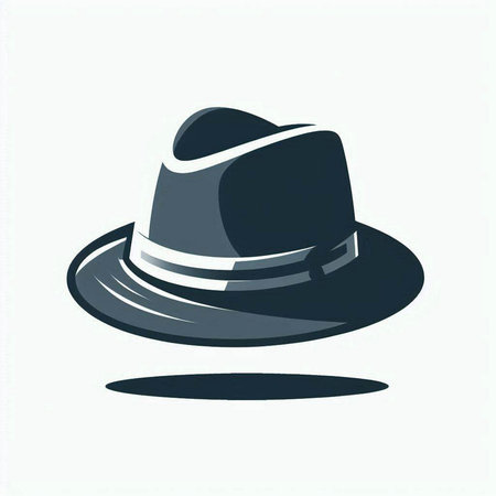 Vector illustration of a hat. Isolated on a white background.のイラスト素材