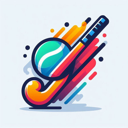 Tennis sport vector logo, line art design, abstract vector illustration.のイラスト素材