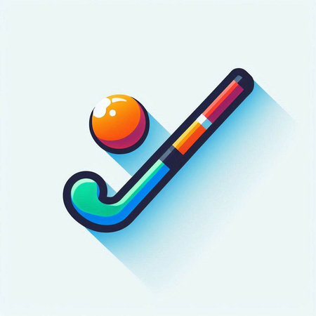 abstract icon of hockey equipment. Vector illustration. Eps 10.のイラスト素材