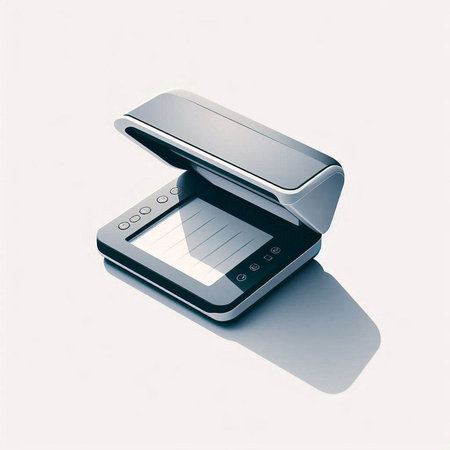 Black office stapler on a white background. 3d renderingのイラスト素材