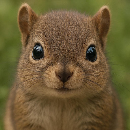 Close-up of a grey squirrel (sciurus carolinensis)