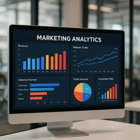 Data Analysis Analytics Bar Graph Chart Graphic Word Graphic Icon Sign Illustrationの写真素材