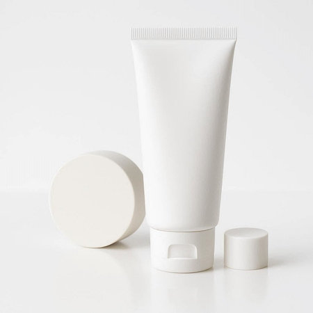 Cosmetic bottle mockup isolated on white background. 3d rendering