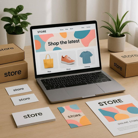 Shopping Online Shopaholics E-Commerce E-Shopping Concept