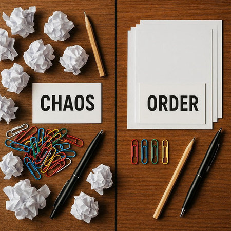 Business concept image, word CHOOSE on white paper, wooden background