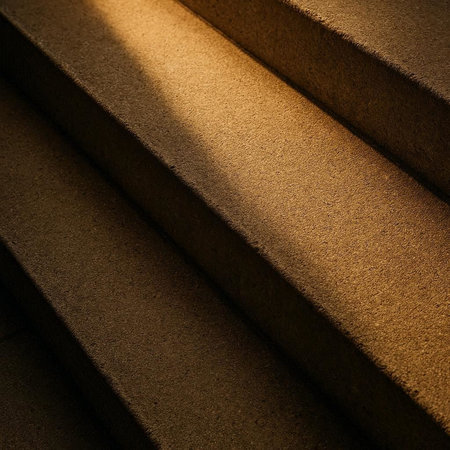 Staircase in the evening light. Abstract background for design.