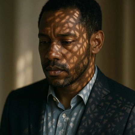 Portrait of a handsome african american man wearing a suit
