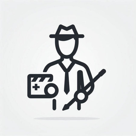 Police detective icon. Simple illustration of police detective vector icon for web design