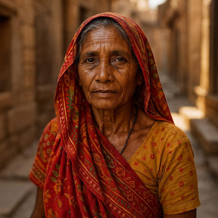 Portrait of an old woman