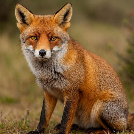 Portrait of a red fox (Vulpes vulpes)