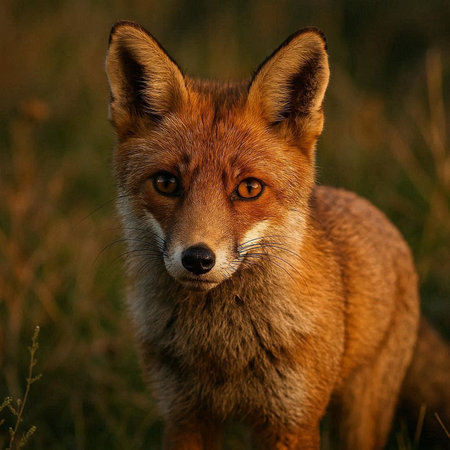 Portrait of a red fox (Vulpes vulpes)