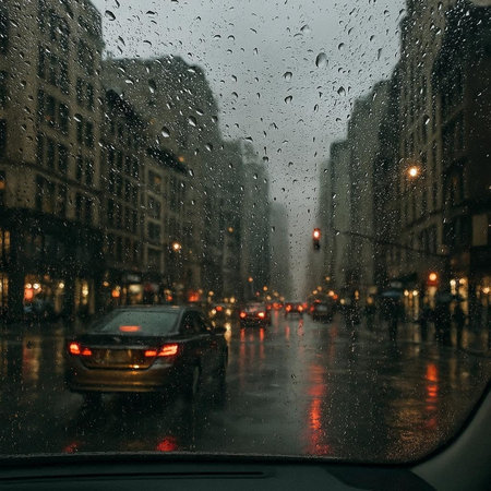 Rainy day in Paris, France. Rainy day in Paris.の写真素材