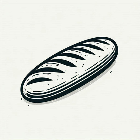 Bread. Vector illustration. Isolated on a white background.