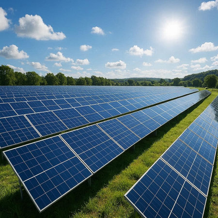 Solar panels, photovoltaic modules for renewable electric production.