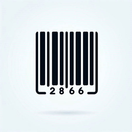 Barcode icon, vector illustration. Flat design style. Barcode icon.