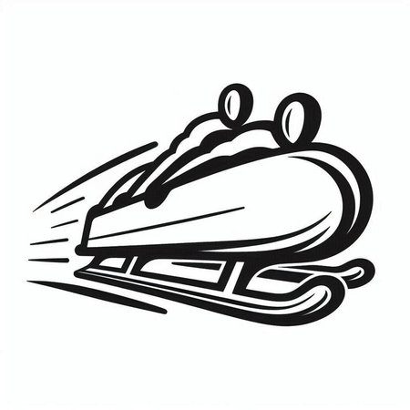snowmobile isolated on a white background. vector illustration. eps 10