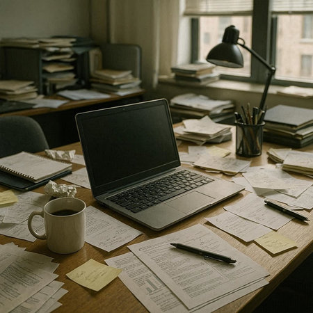 Business Office Workspace Laptop Computer Notebook Workplace Stationery Concept