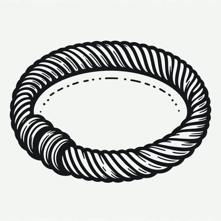 Ring doodle vector icon. Drawing sketch illustration hand drawn line.