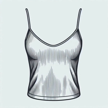Women's tank top. Vector illustration of a female tank top.の写真素材
