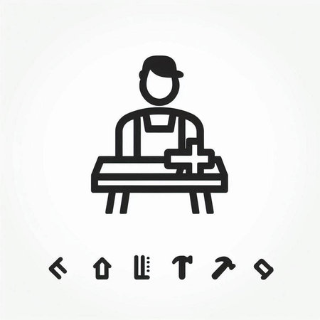 Courier vector icon. Illustration isolated for graphic and web design.の写真素材