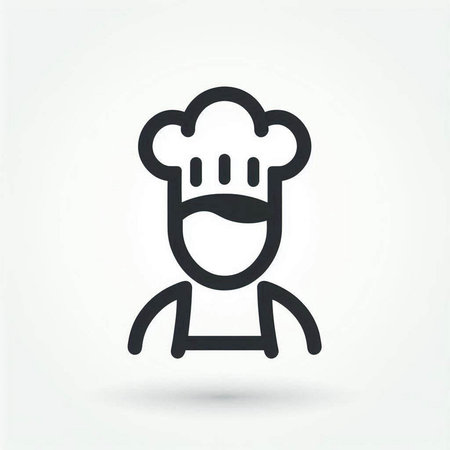 chef icon vector, chef icon, chef icon, chef iconの写真素材