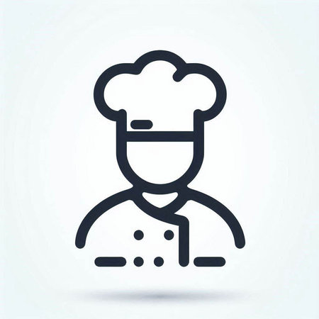 Chef icon, vector best flat icon, EPS 10, EPS 10の写真素材