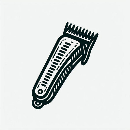 Hair clipper icon. Barber shop logo. Vector illustration.