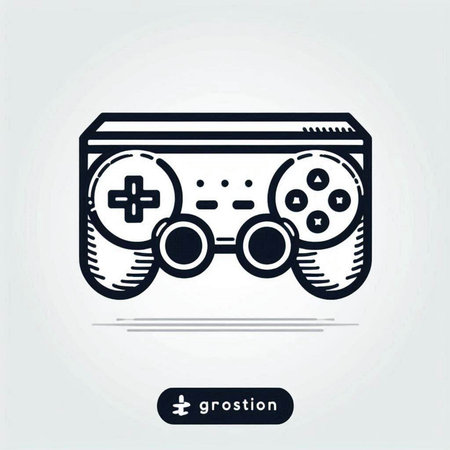 video game controller icon, vector illustration. Flat design style eps 10
