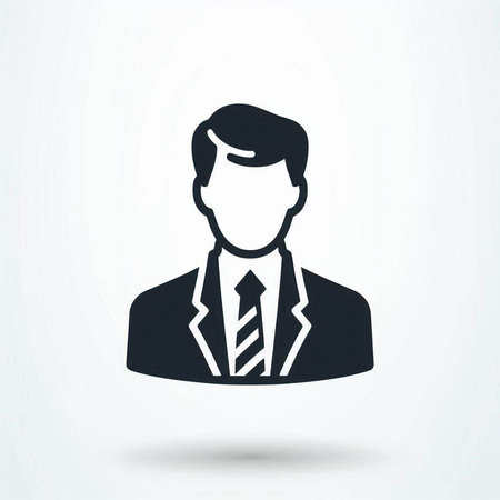 Businessman icon, vector best flat icon, EPS 10, contains transparencyの写真素材