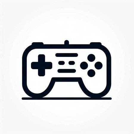 video game controller vector icon, flat design best vector icon EPS 10