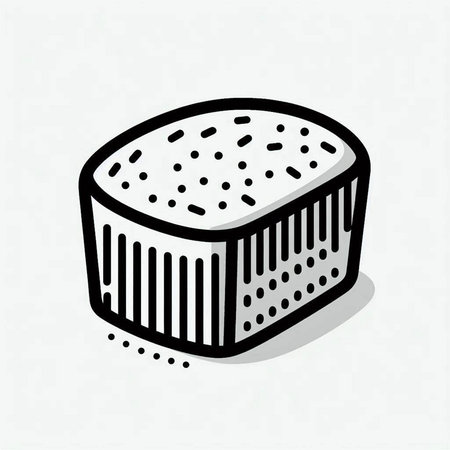 Bread doodle icon, vector illustration eps 10.