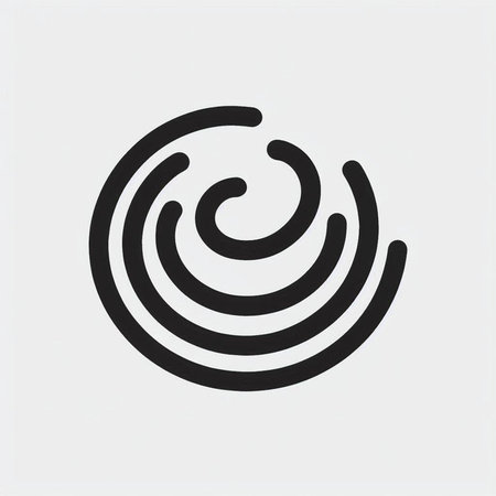 Vector spiral icon. Swirl sign. Flat design style eps 10