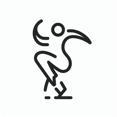 Walking man icon. Simple vector illustration isolated on white background.の写真素材