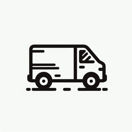 delivery truck icon vector illustration design template. shipping logistic symbol