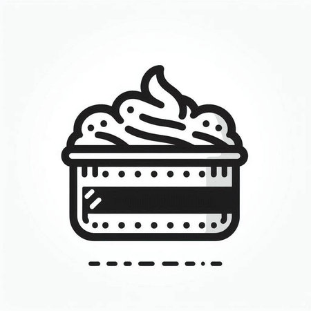 Ice cream vector icon, ice cream vector icon, ice cream iconの写真素材