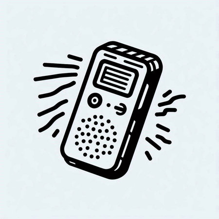 Remote control. Hand drawn doodle icon. Vector illustration.