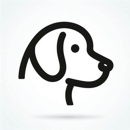 Dog icon, vector illustration. Flat design style eps 10.の写真素材