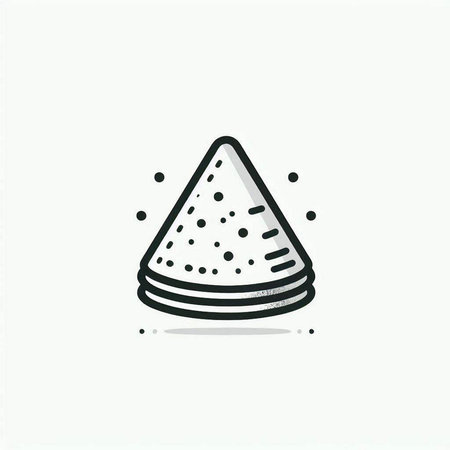 watermelon icon, line art design, vector illustration eps10 graphicの写真素材