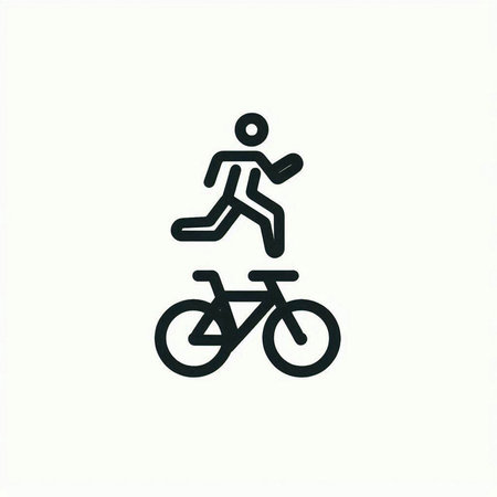 Bike icon on white background. Vector illustration. Eps 10.の写真素材