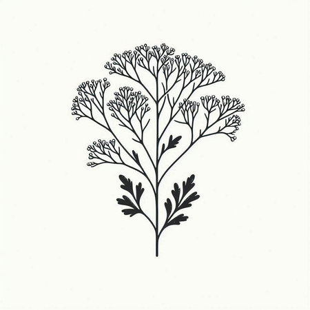 Hand drawn herbs and spices. Botanical vector illustration of herbs.