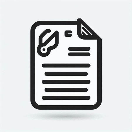 Document icon. File document symbol. Vector illustration. Eps 10.