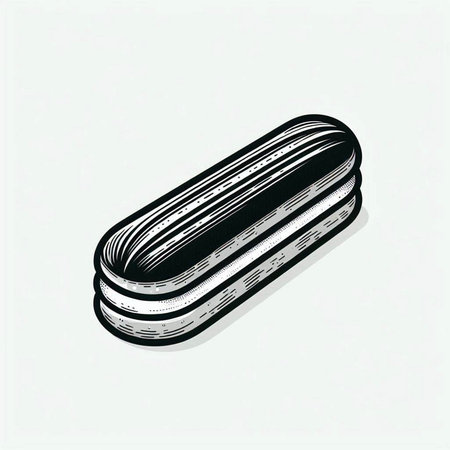 Vector illustration of eggplant. Isolated on a white background.