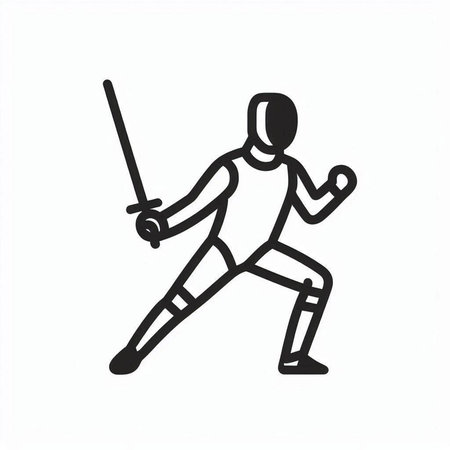 Fencing icon, vector illustration. Sign, symbol, logo.