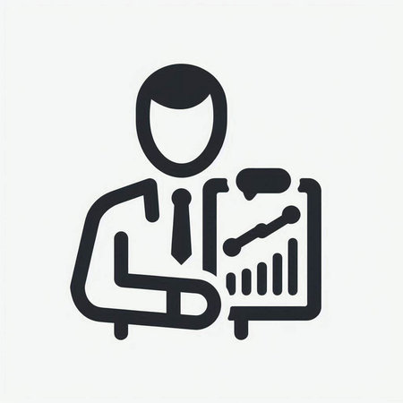 Businessman icon, vector illustration. Flat design style. EPS 10の写真素材