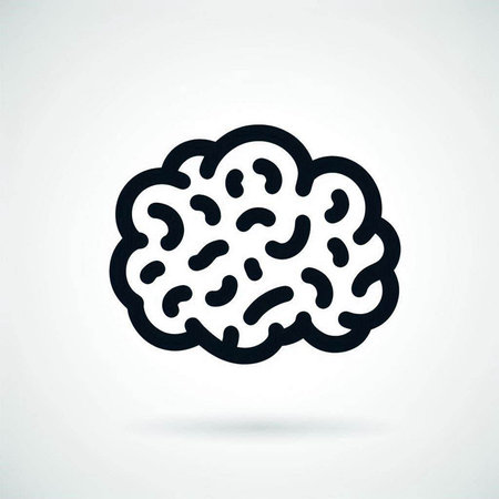 Brain icon. Vector illustration of human brain in doodle style.