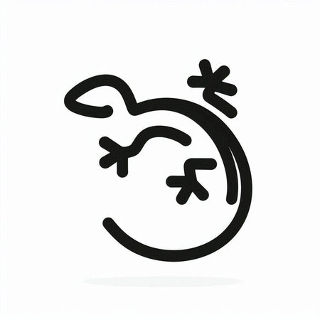 Spermatozoons icon. Silhouette. Vector illustration.