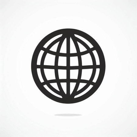globe icon vector illustration. flat design style eps 10.の写真素材