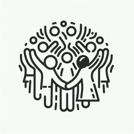 Teamwork and collaboration concept. Hand drawn doodle vector illustration.
