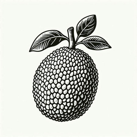 Hand drawn sketch of bergamot fruit. Vector illustration.